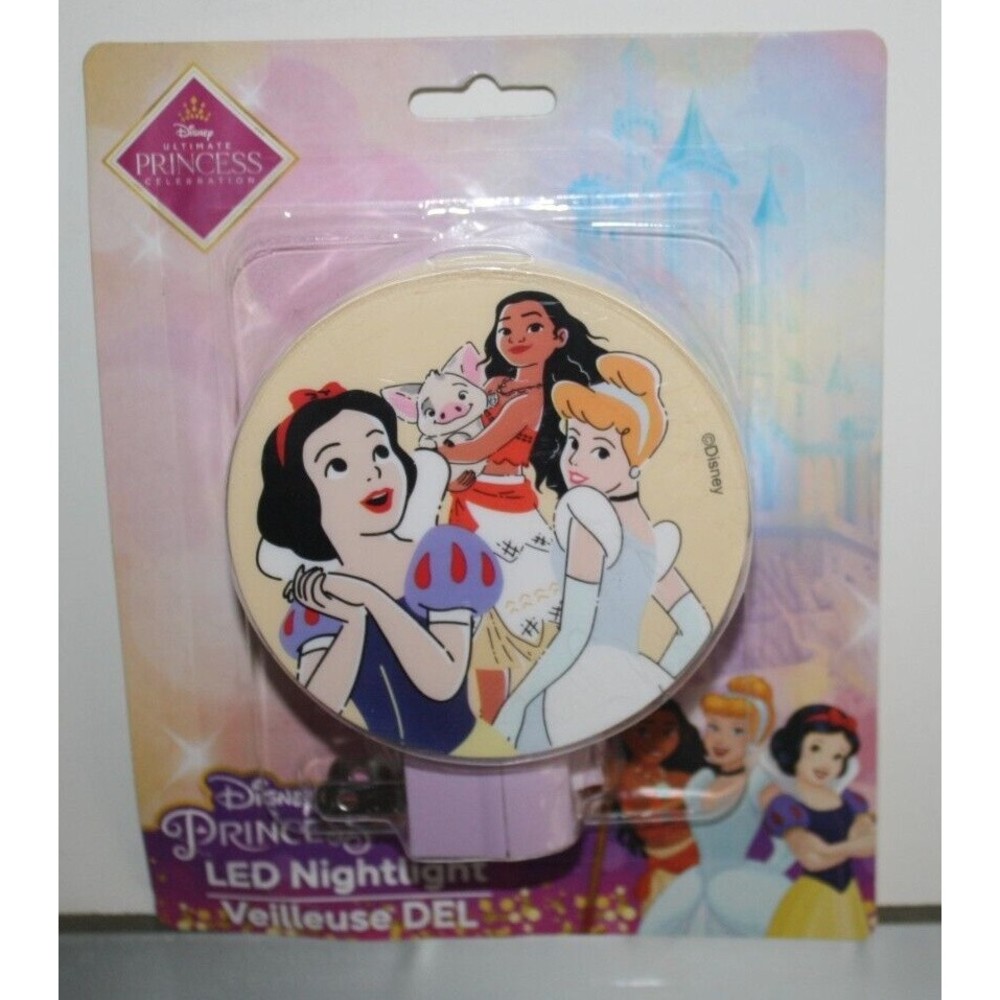 Disney Princess LED Nightlight Rotary Adjustable Shade On/Off Switch NIP
